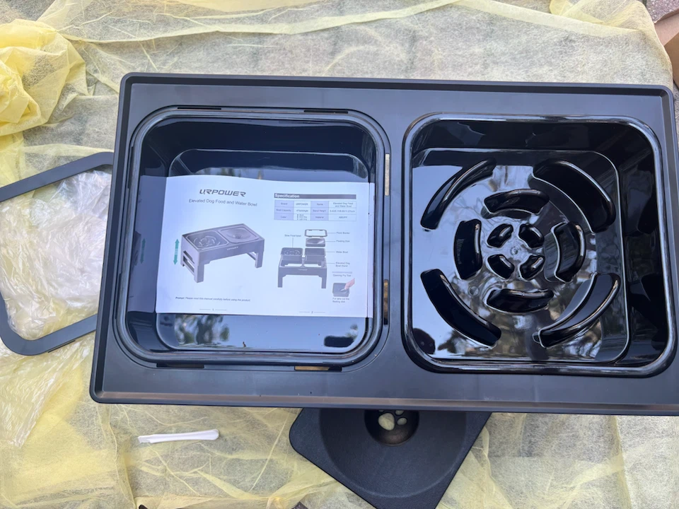 URPOWER Elevated Dog Food and Water Bowl Stand - photo 3