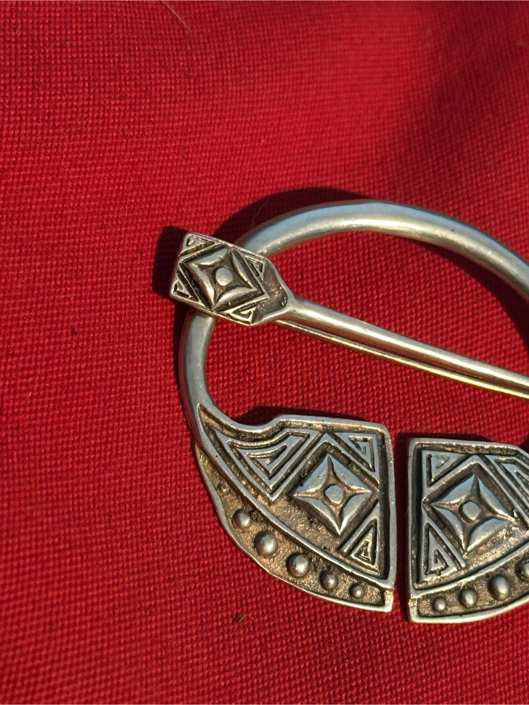Large 2.5” Alexander Ritchie Iona Celtic Silver Brooch - photo 2