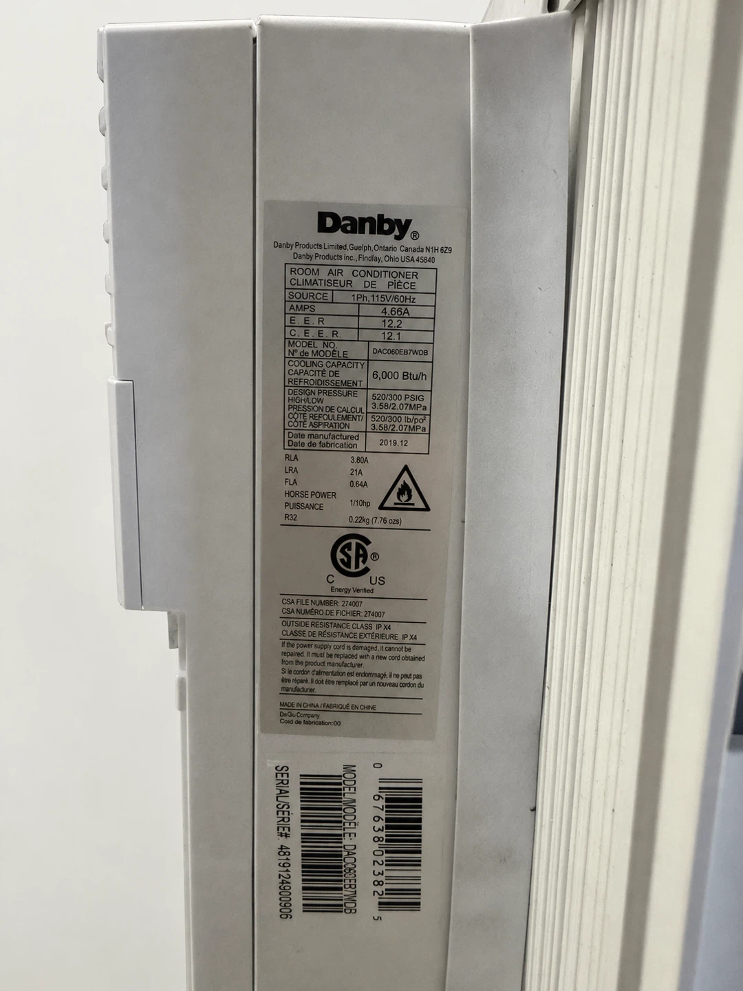 Danby 6,000 BTU Window Air Conditioner with Remote - photo 3