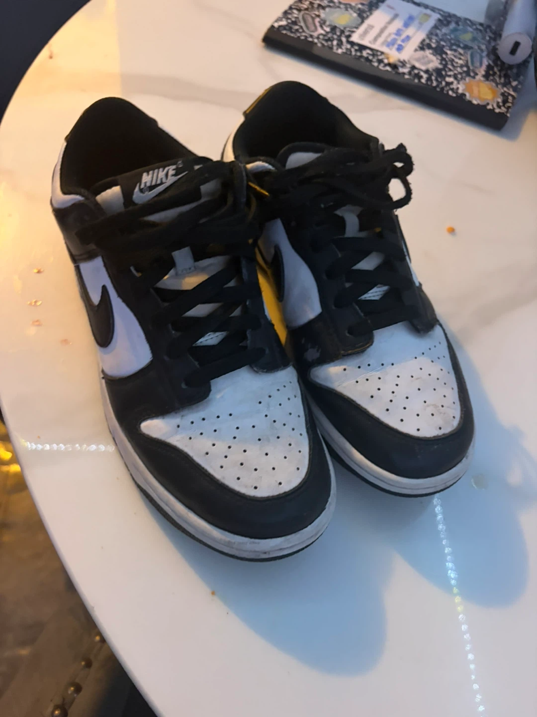 Nike Dunk Low Black White Sneakers - photo 2