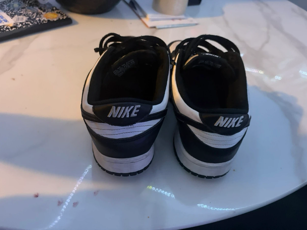 Nike Dunk Low Black White Sneakers - photo 4