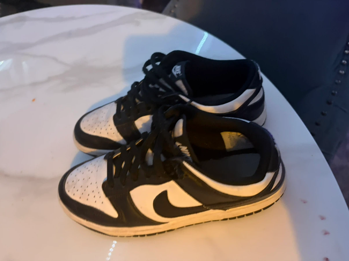 Nike Dunk Low Black White Sneakers - photo 5