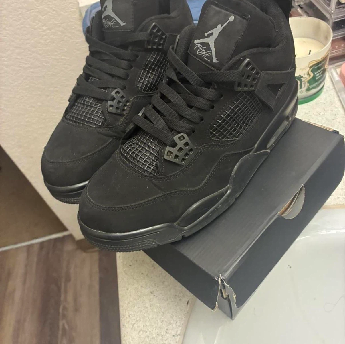 Air Jordan 4 Retro 'Black Cat' Sneakers - photo 2