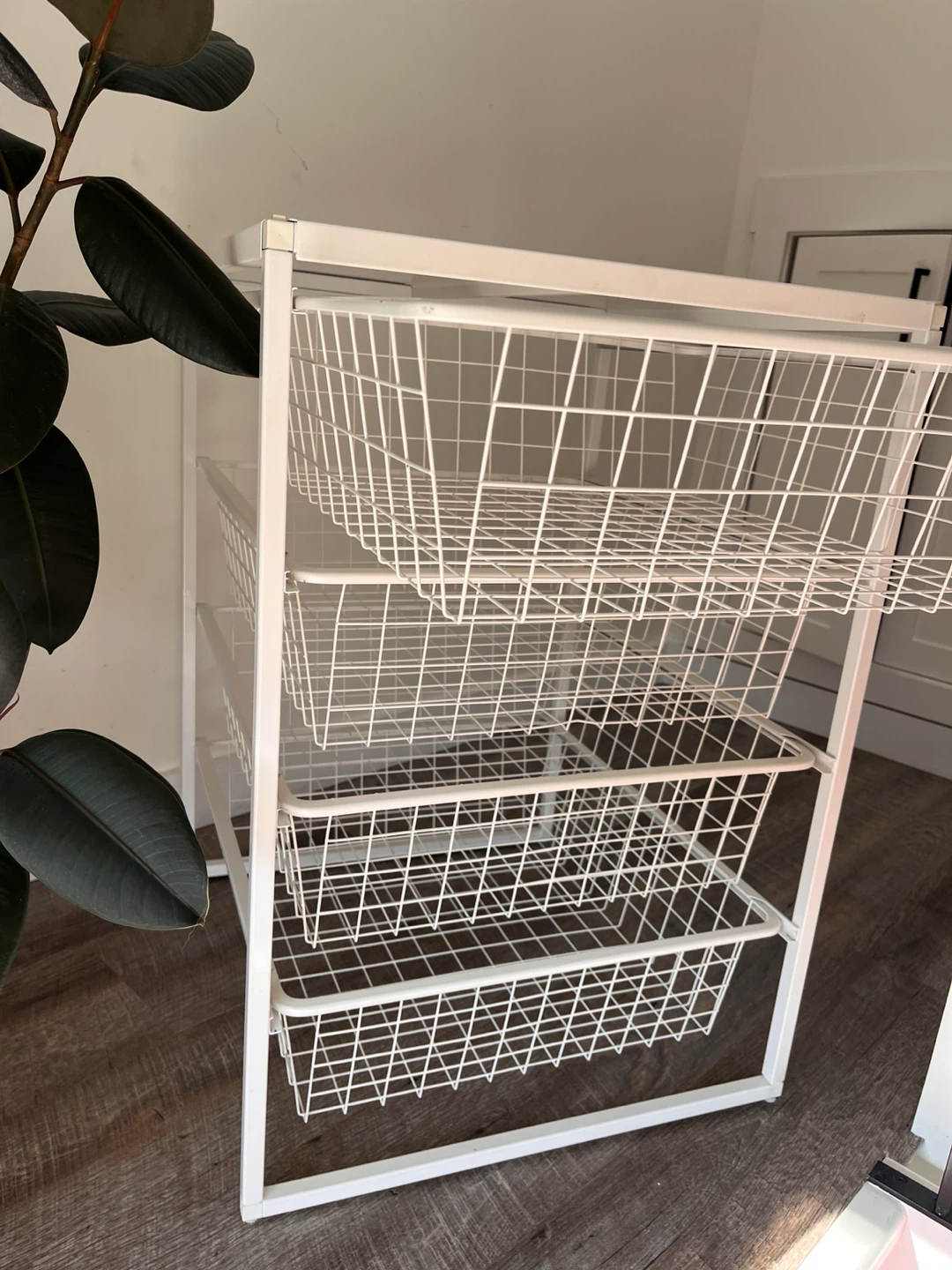 White Wire Drawer Storage Unit - photo 2