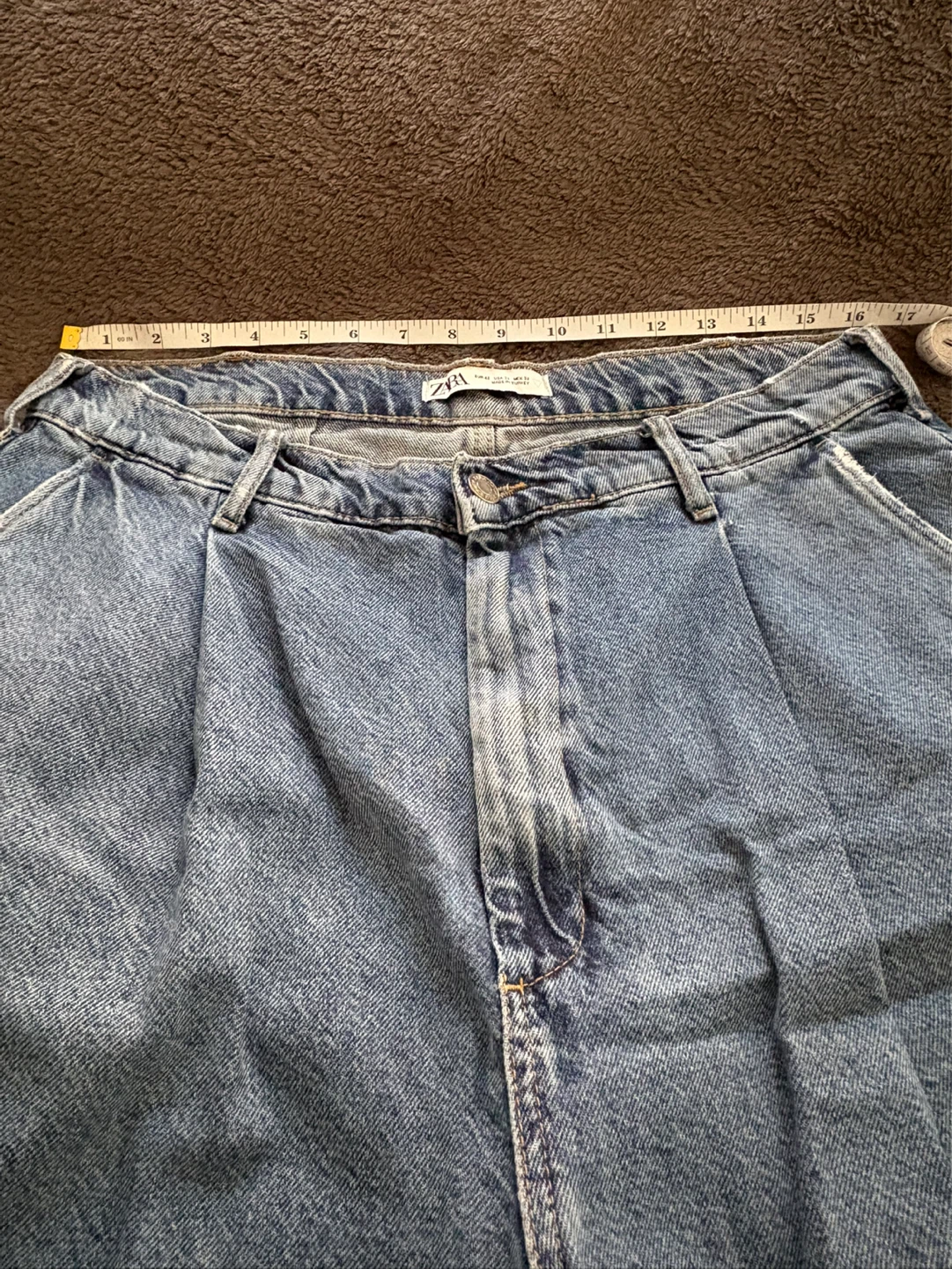 Zara Light Wash Wide Leg Jeans - Size 32 - photo 4