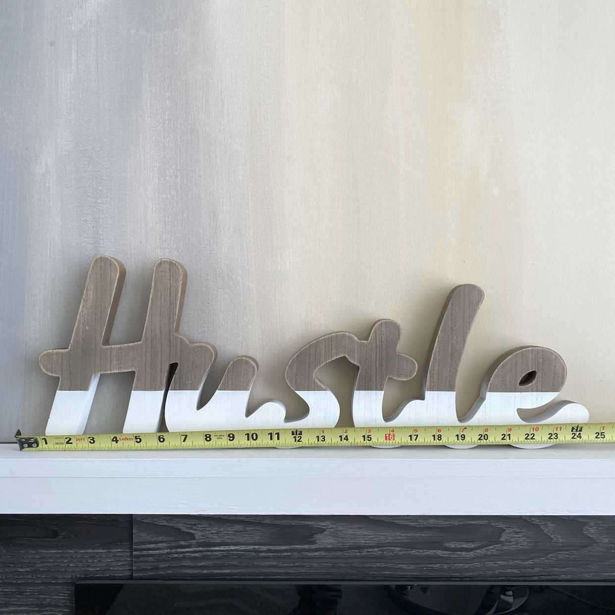 Wooden "Hustle" Wall Decor - photo 2