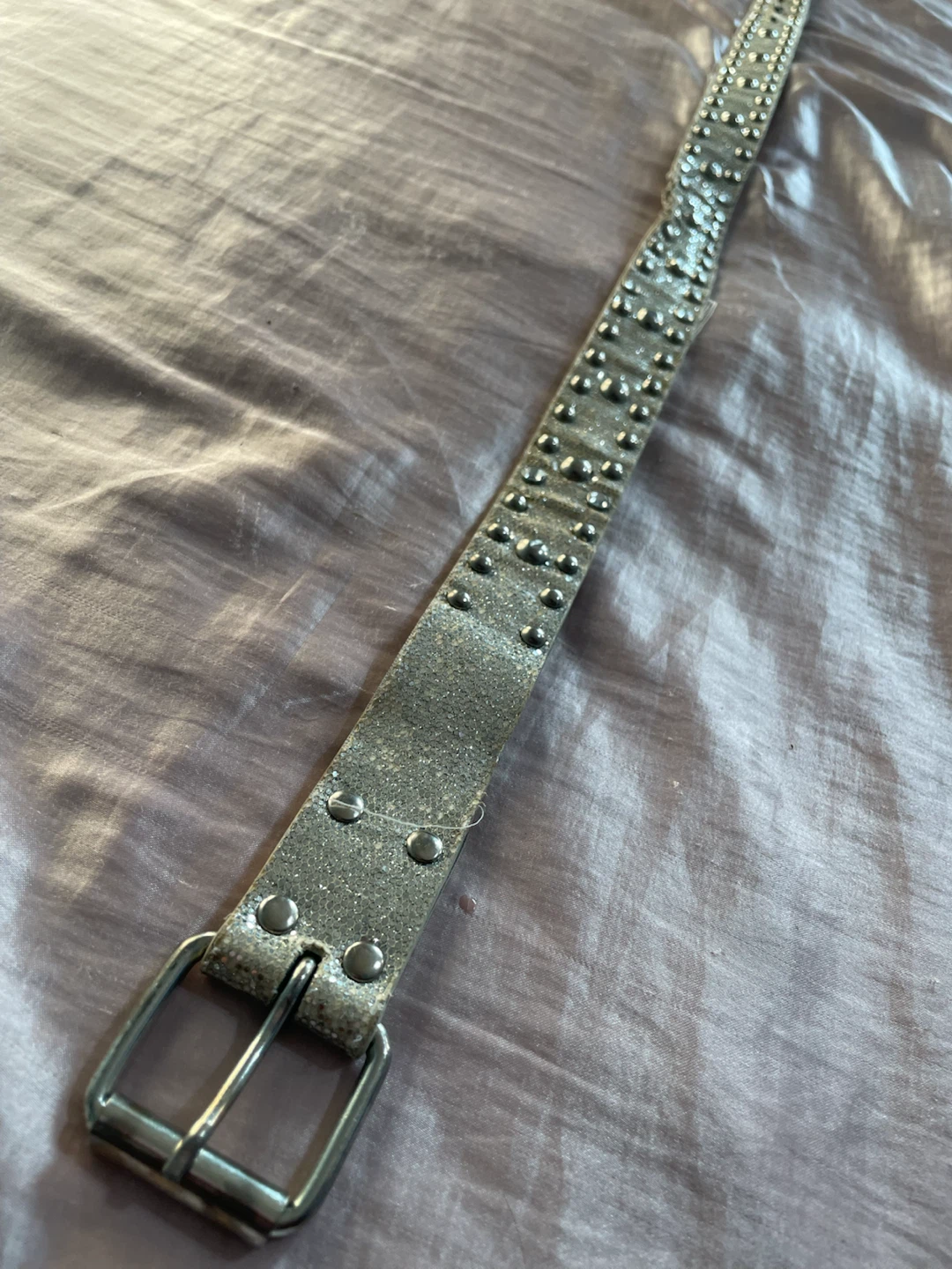 Silver Sparkly Y2K Belt