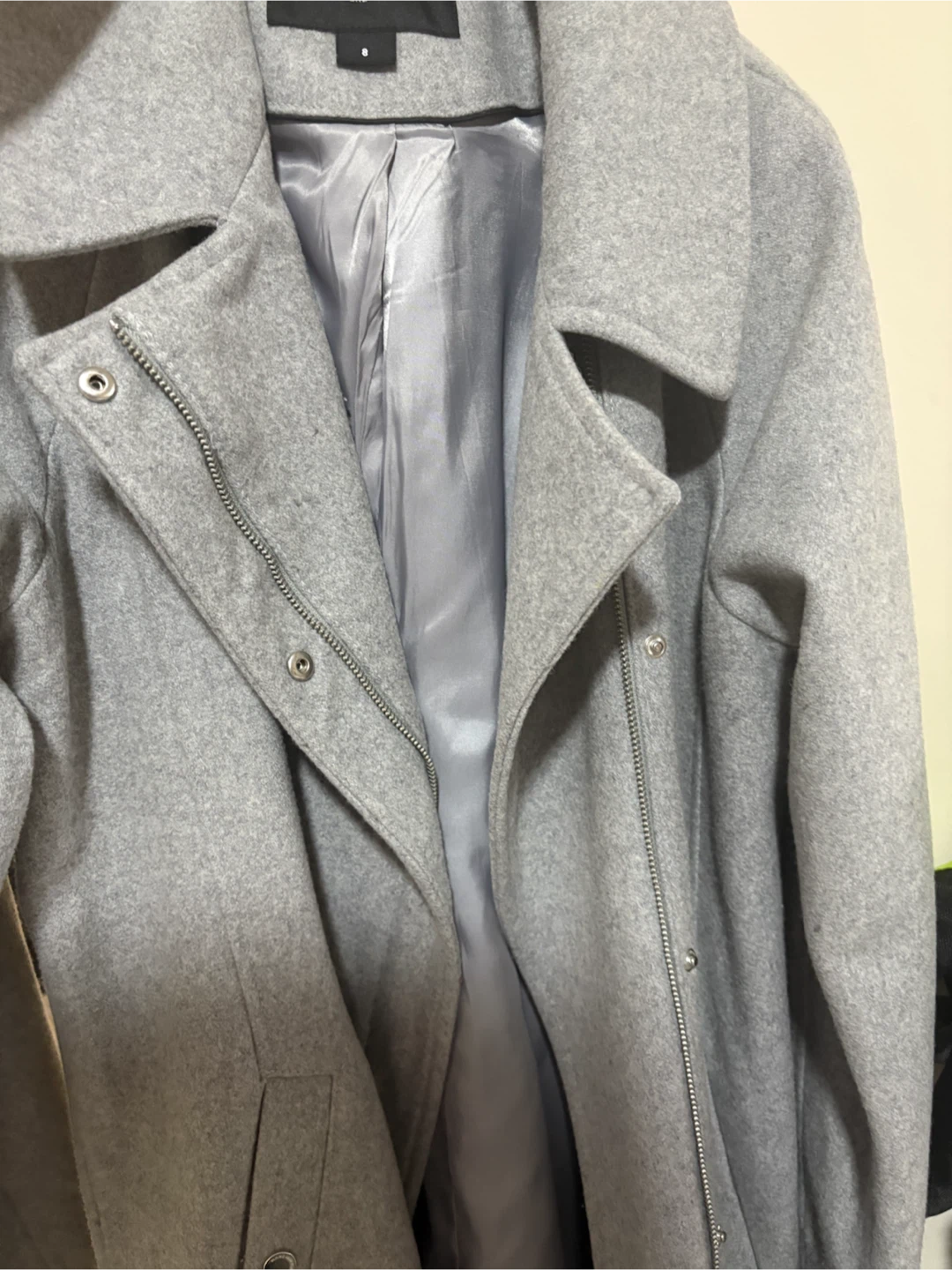 MARC NEW YORK Grey Wool Blend Coat