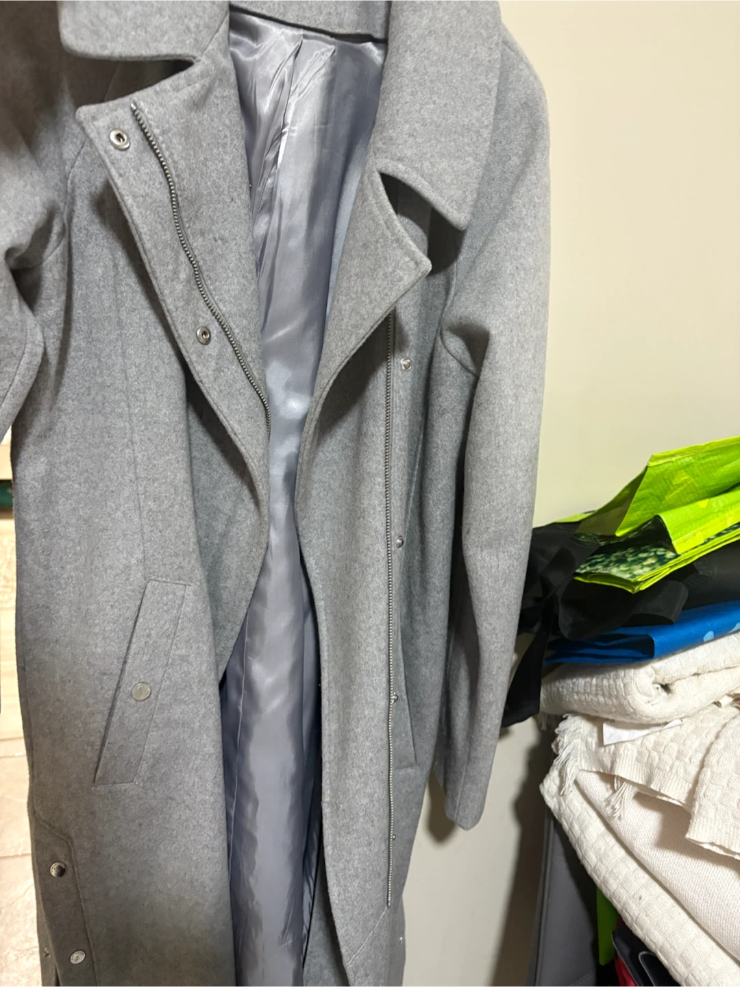 MARC NEW YORK Grey Wool Blend Coat - photo 2