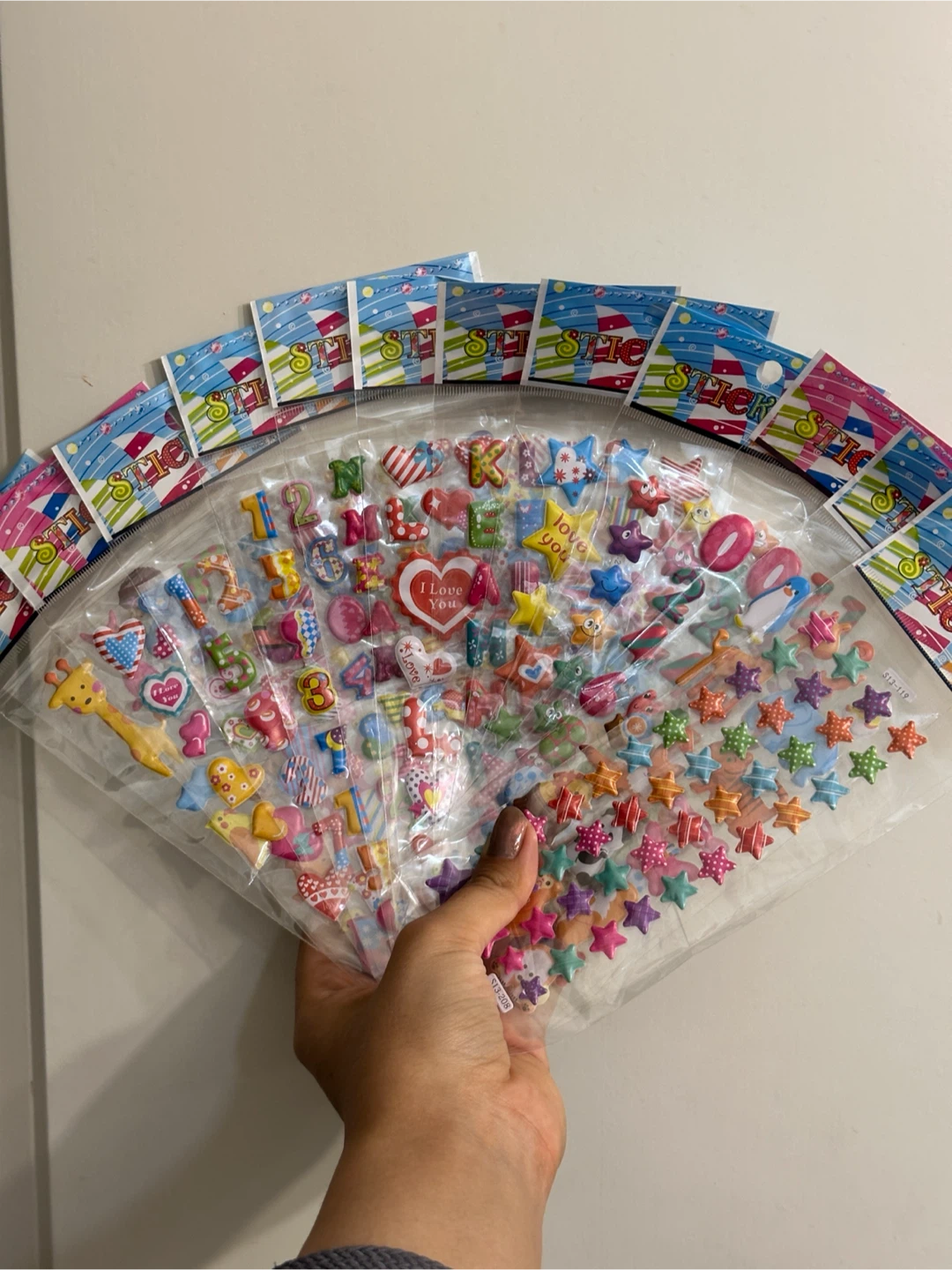 🆕 3D Sticker Sheets x12