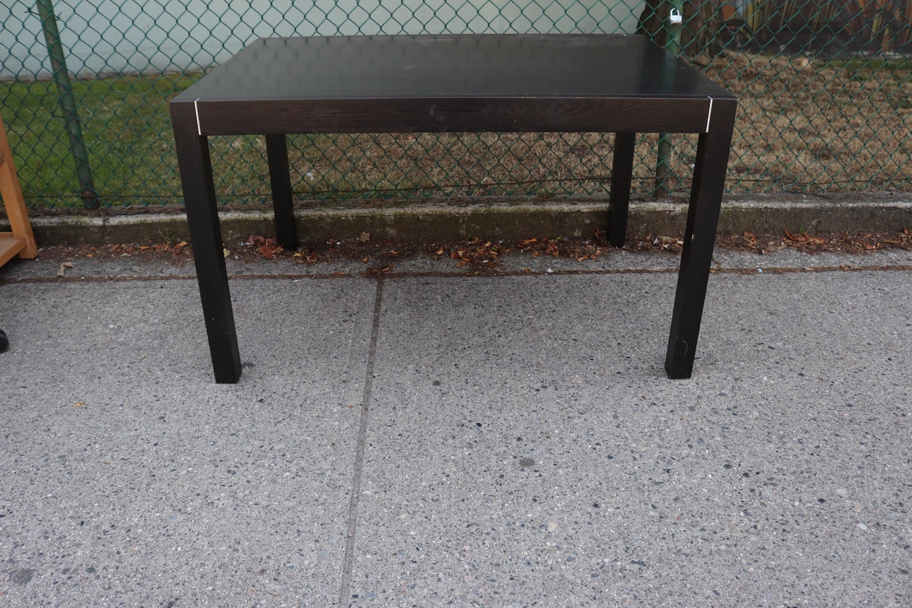 Dark Brown Square Side Table - photo 2