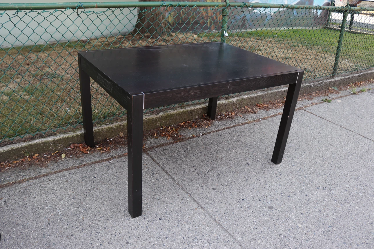 Dark Brown Square Side Table - photo 3