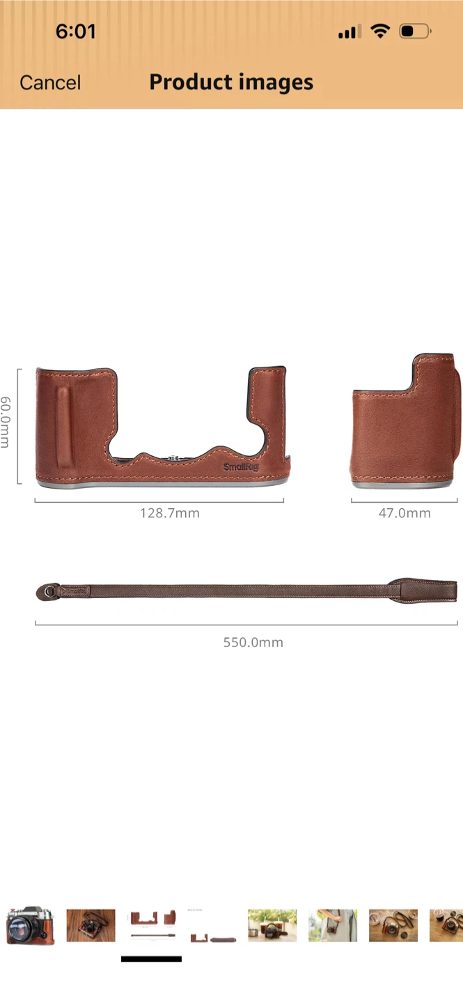 Brand New-SmallRig Leather Camera Case Kit - photo 5