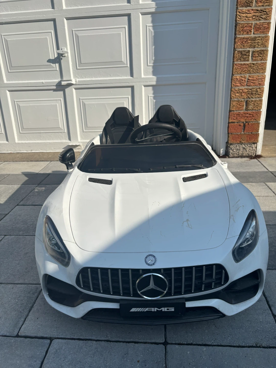 White Mercedes-AMG Ride-On Toy Car