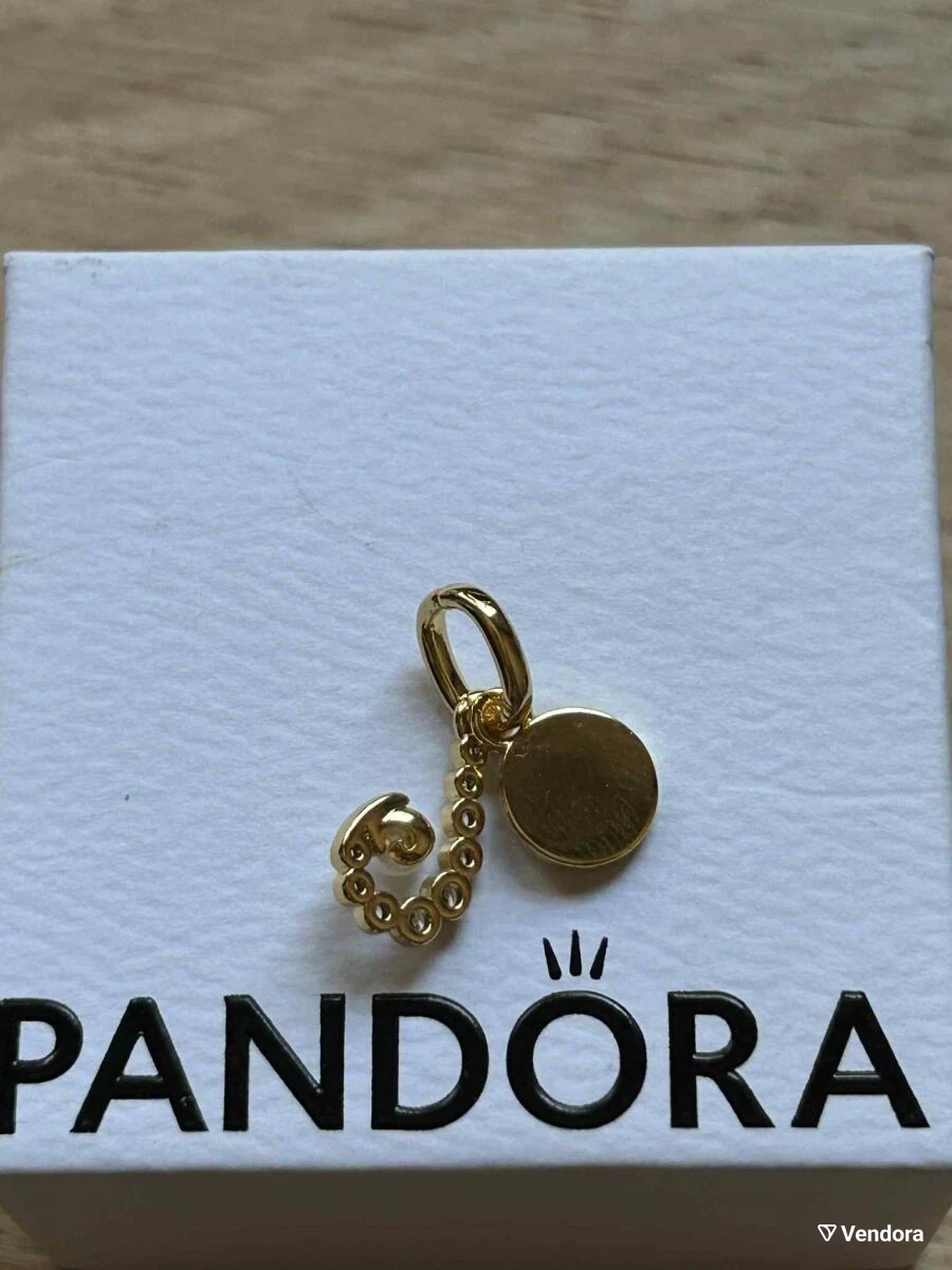 Pandora Gold Tone Charm with Pearl and Crystals - photo 3