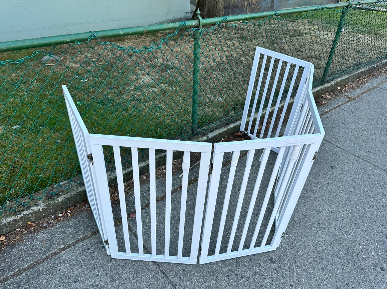 White Wooden Pet Gate / Room Divider