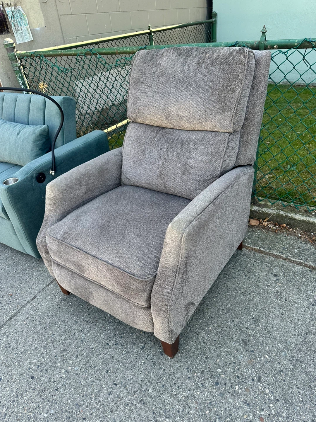 Grey Recliner Chair - photo 3