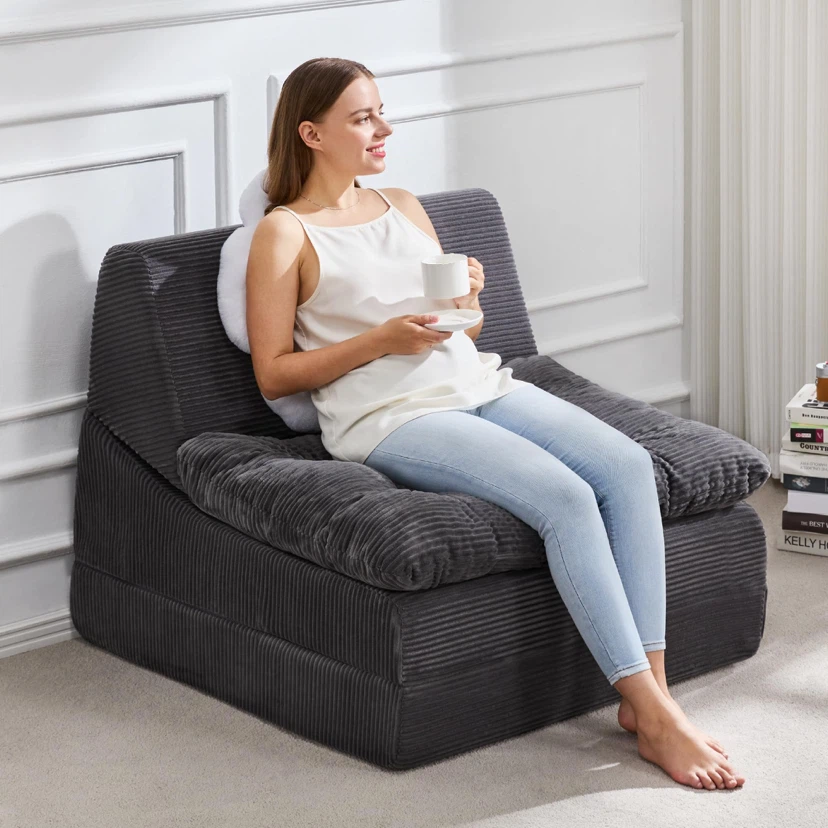 Hobestluk Adult Folding Sofa Bed,Large Comfy Floor Lounger - photo 2