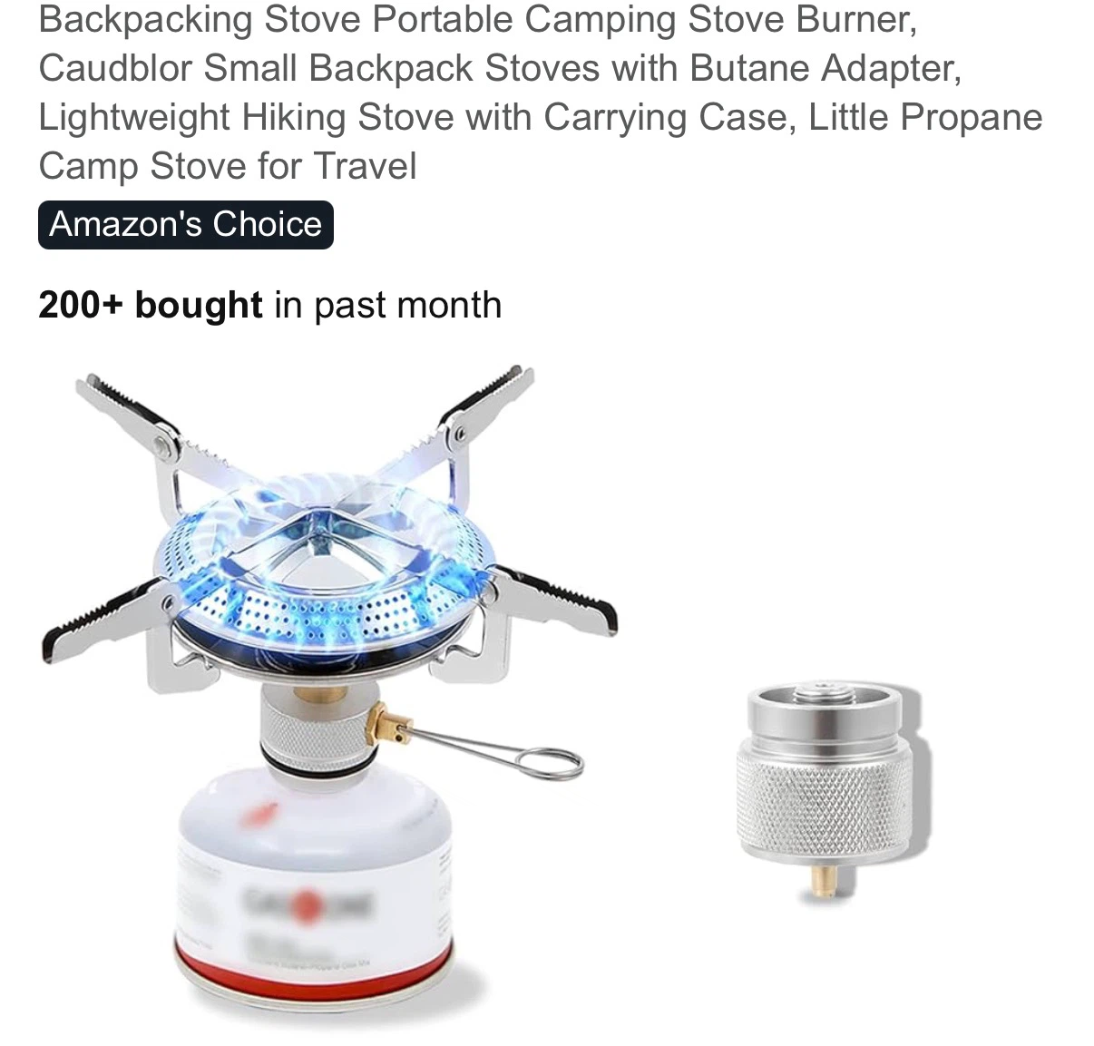 Portable Camping Stove Burner with Case