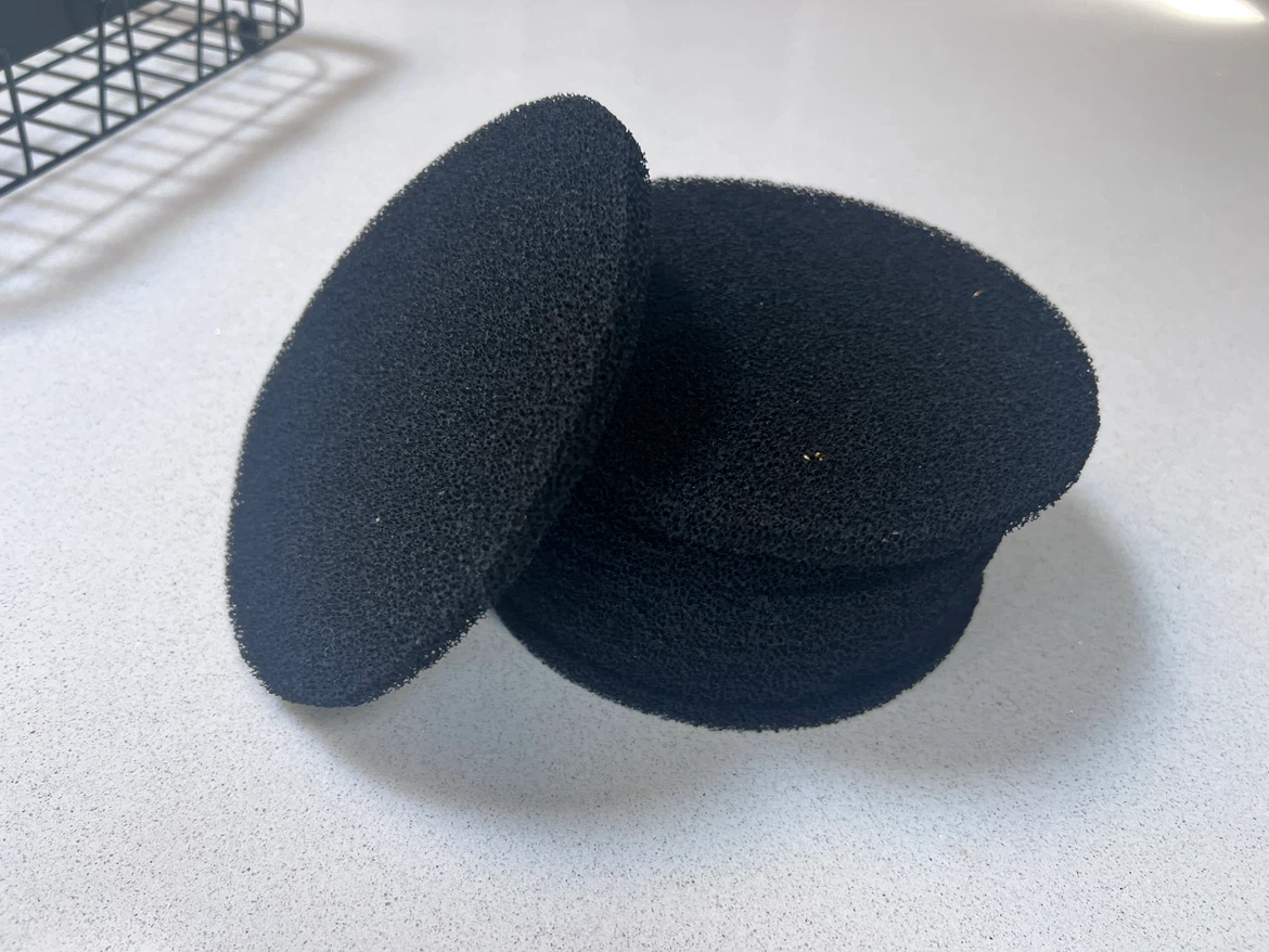 10x Black Foam Recycle Bin Filters