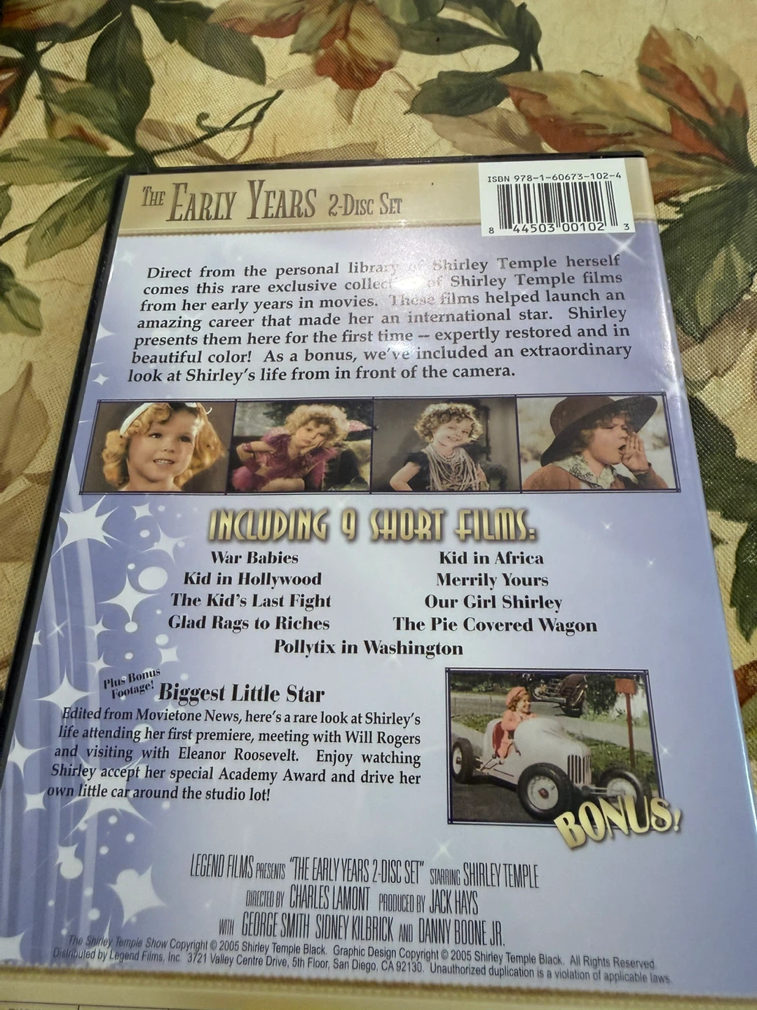 Shirley Temple The Early Years 2-Disc Set DVD - photo 2
