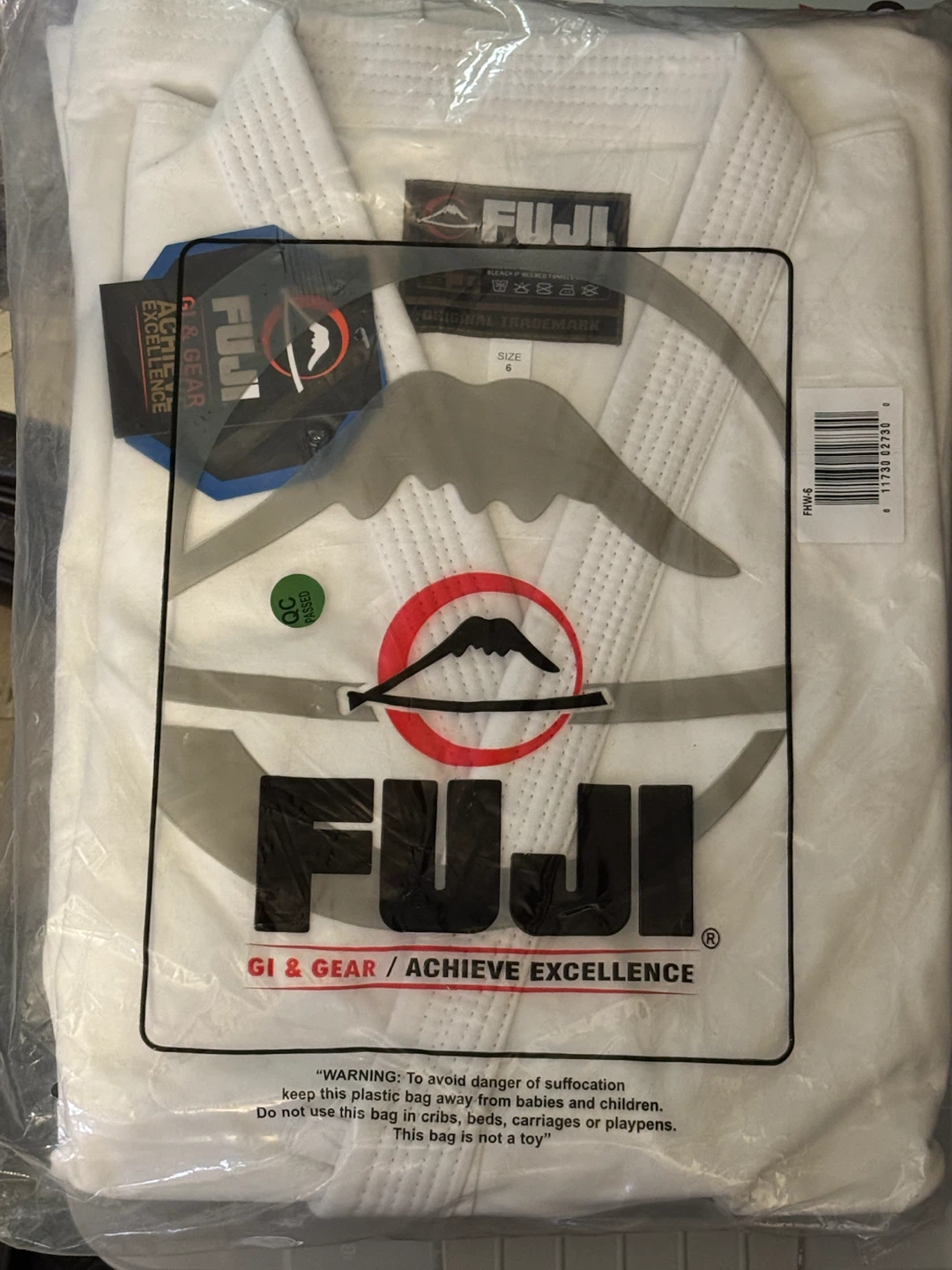 Fuji White Gi Jiu Jitsu Uniform Size 6 - photo 2