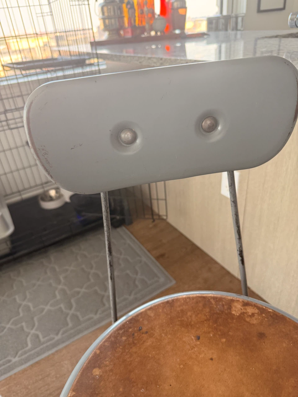 Matching Vintage Industrial Style Bar Stools From NASA - photo 3