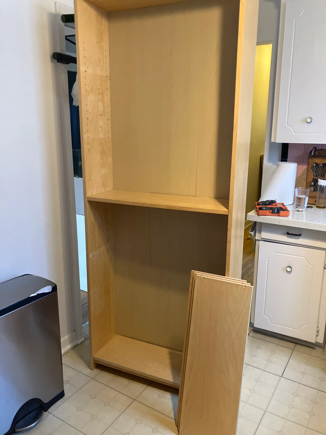 Wooden Bookshelf Unit