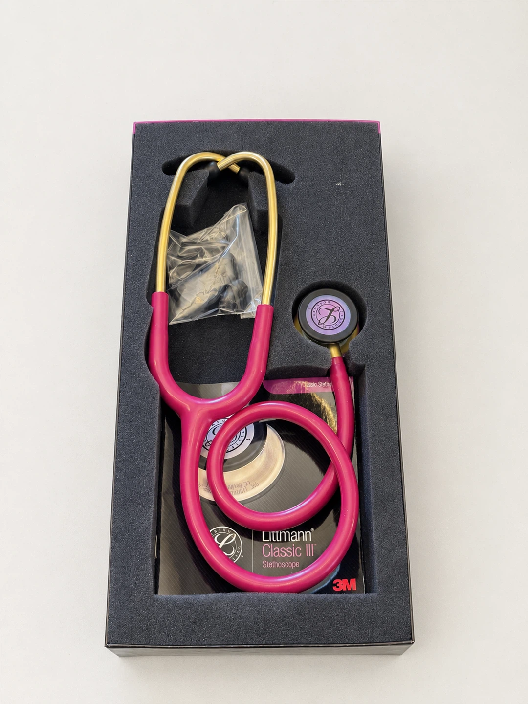 Brand New 3M Littmann Classic III Stethoscope – Pink and Gold - photo 2