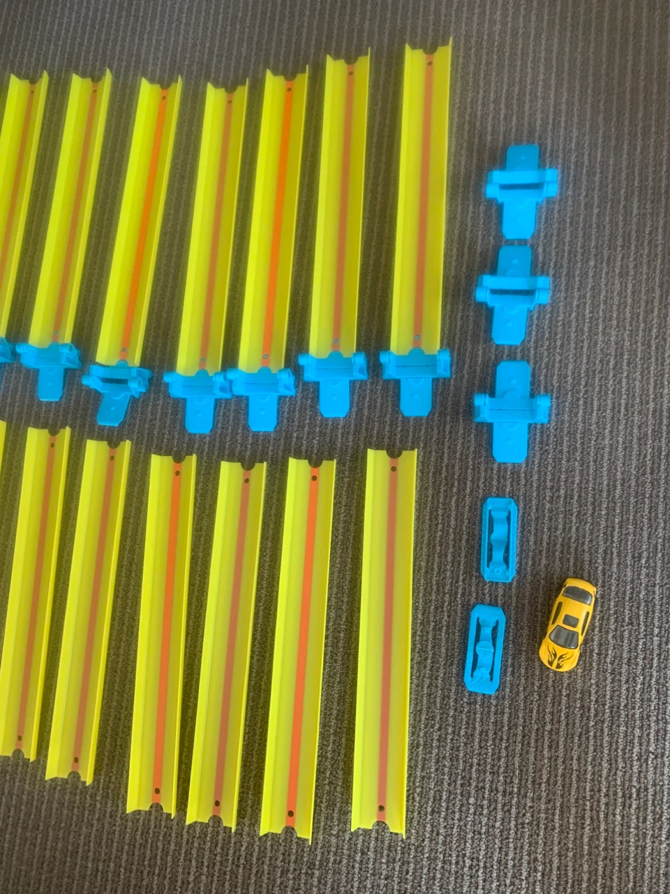 Expanded Hot Wheels Track Builder Lot with Fold-Up Hinges