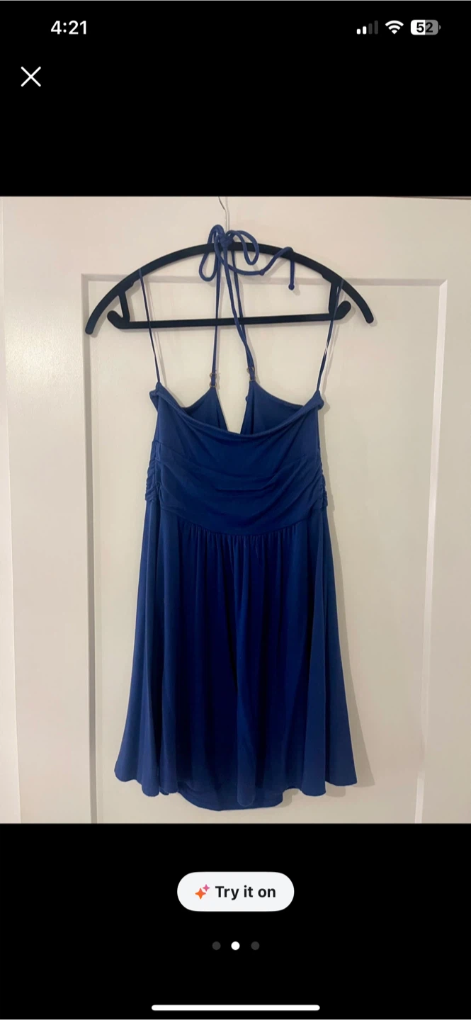 Express blue halter summer dress - photo 2