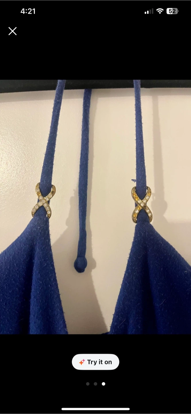 Express blue halter summer dress - photo 3