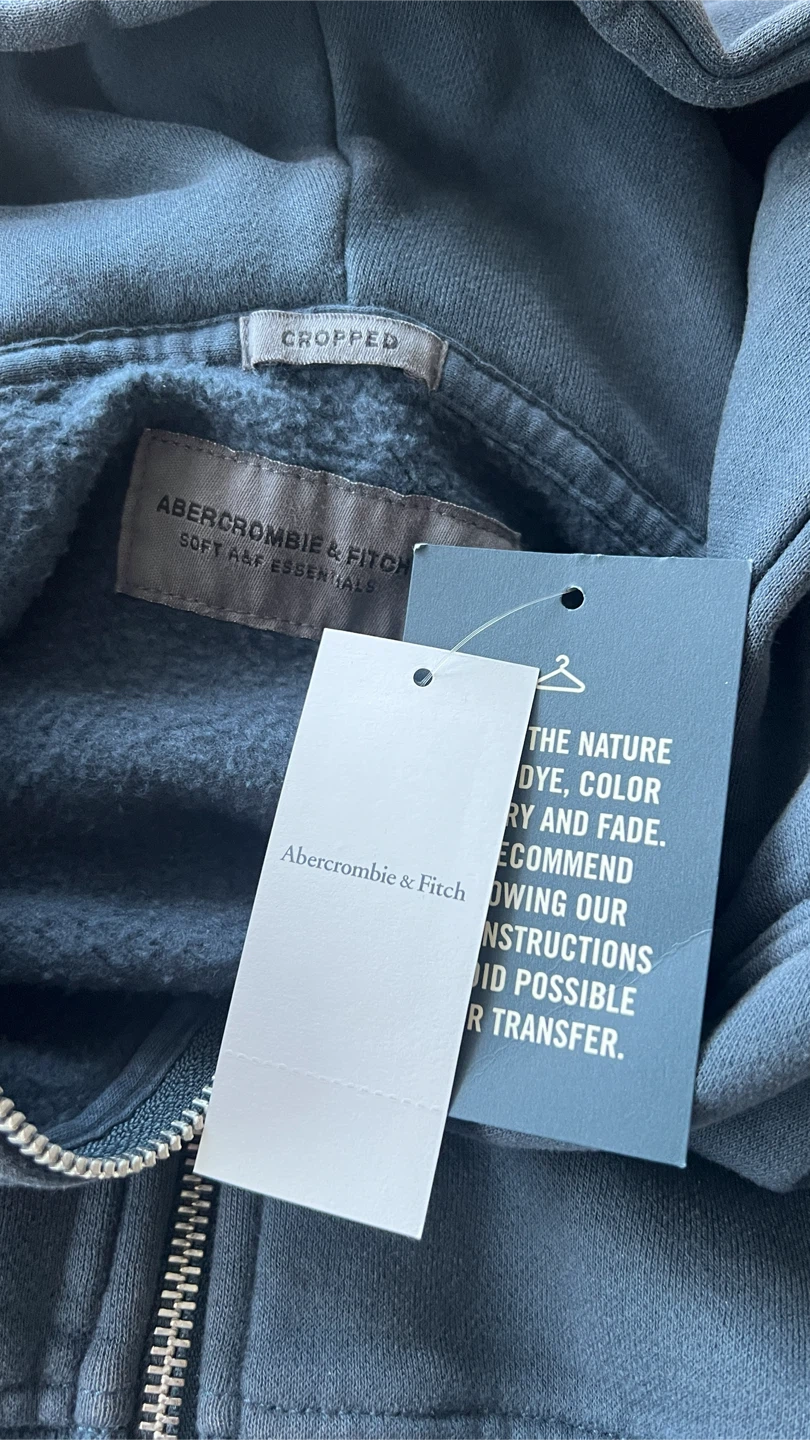 (NEW) Abercrombie & Fitch Cropped Hoodie M - photo 5