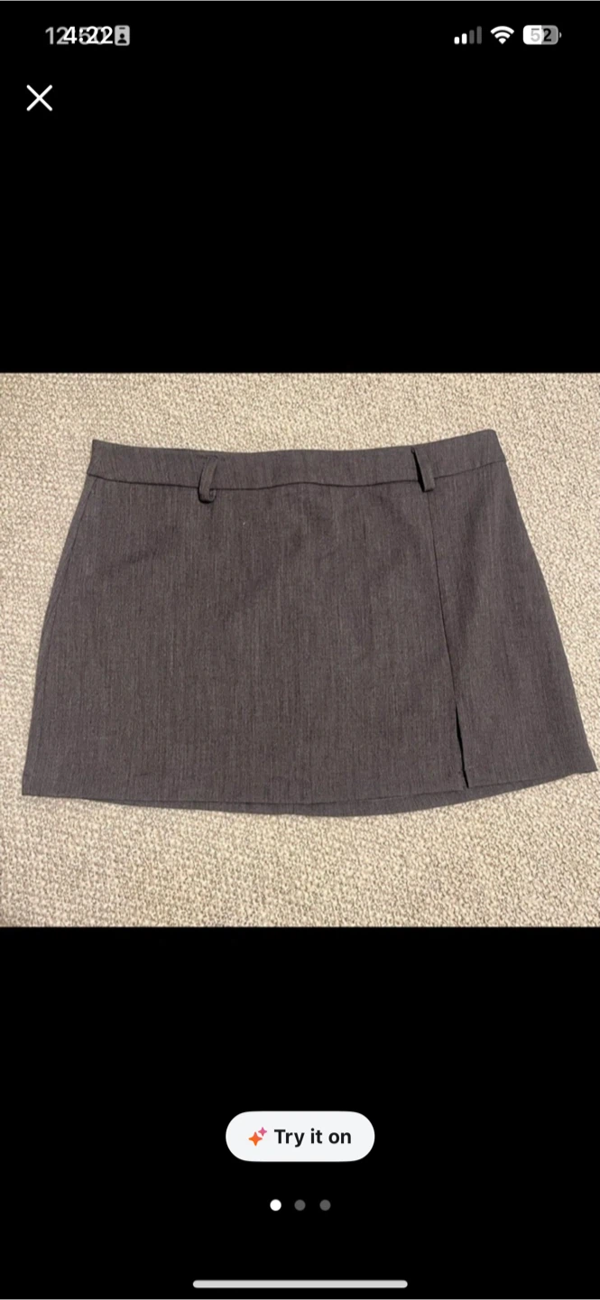 Grey Mini Skirt
