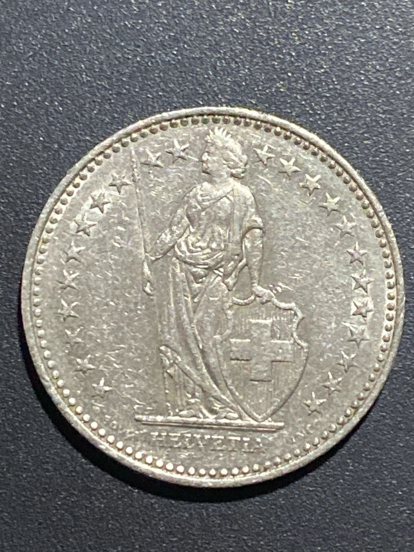 Swiss 1 Franc Coin 1992