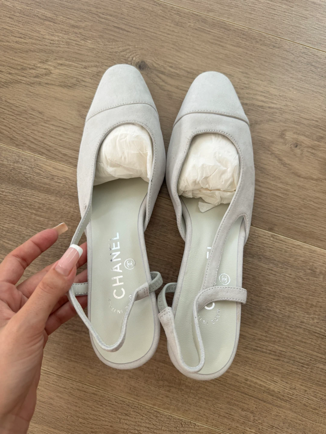 Brand New Suede Slingback Pumps – Size EU 40/41