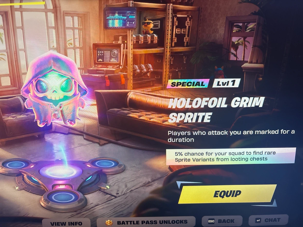 HoloFoil Grim Sprite Fortnite Item