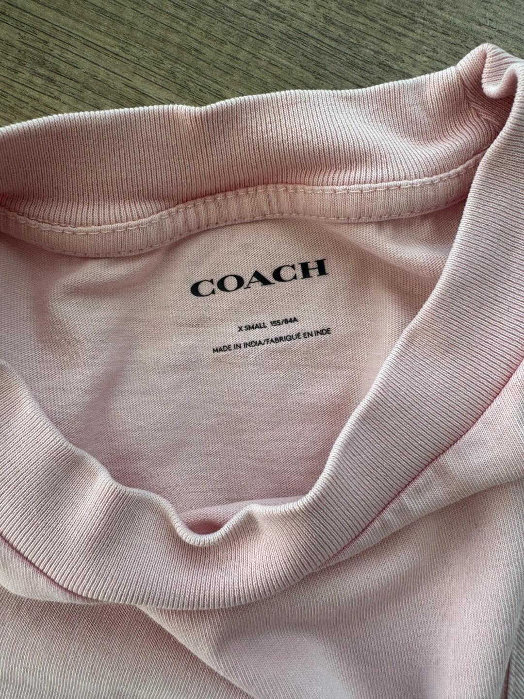 Original Coach Light Pink Cropped T-Shirt - photo 4