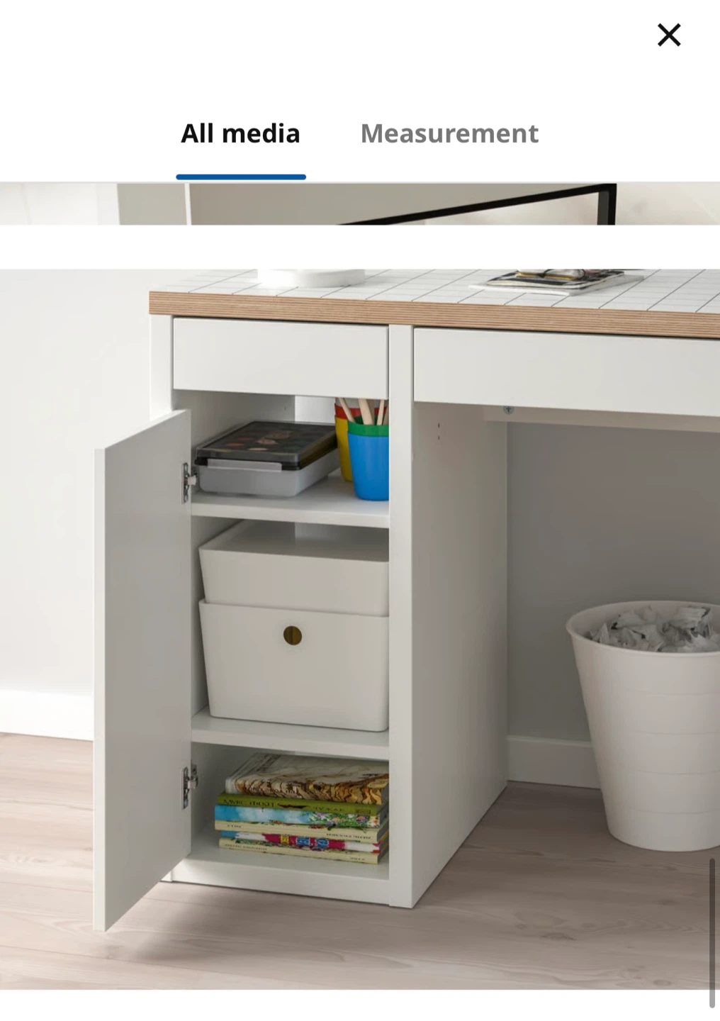 IKEA MICKE Desk with Storage - photo 4