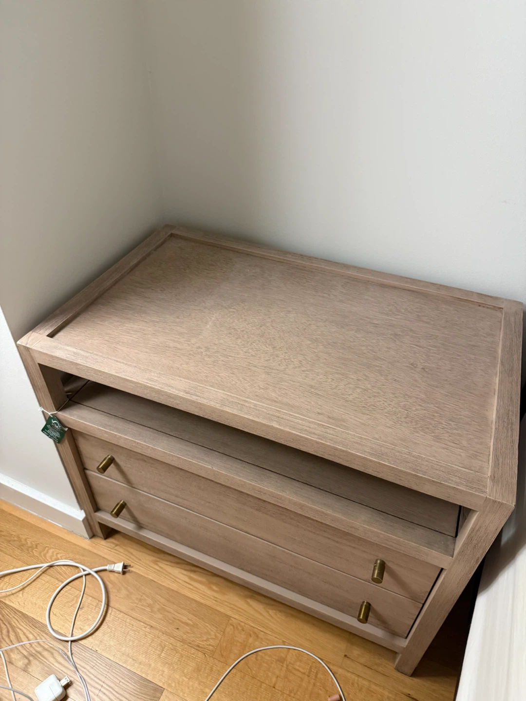 Crate & Barrel Keane 32" Nightstand - Weathered Natural Wood - photo 5