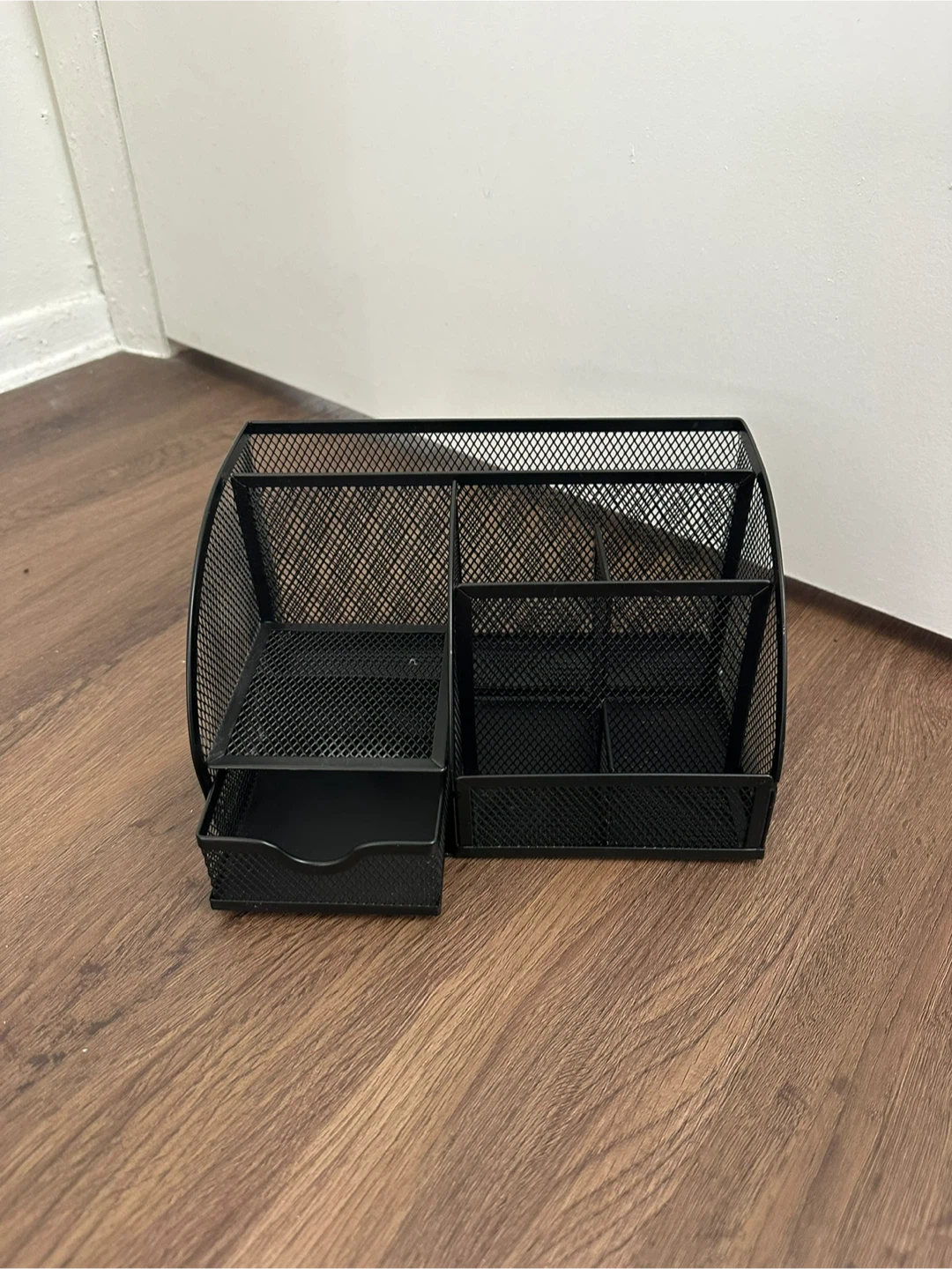 Black Mesh Desk Organizer Caddy