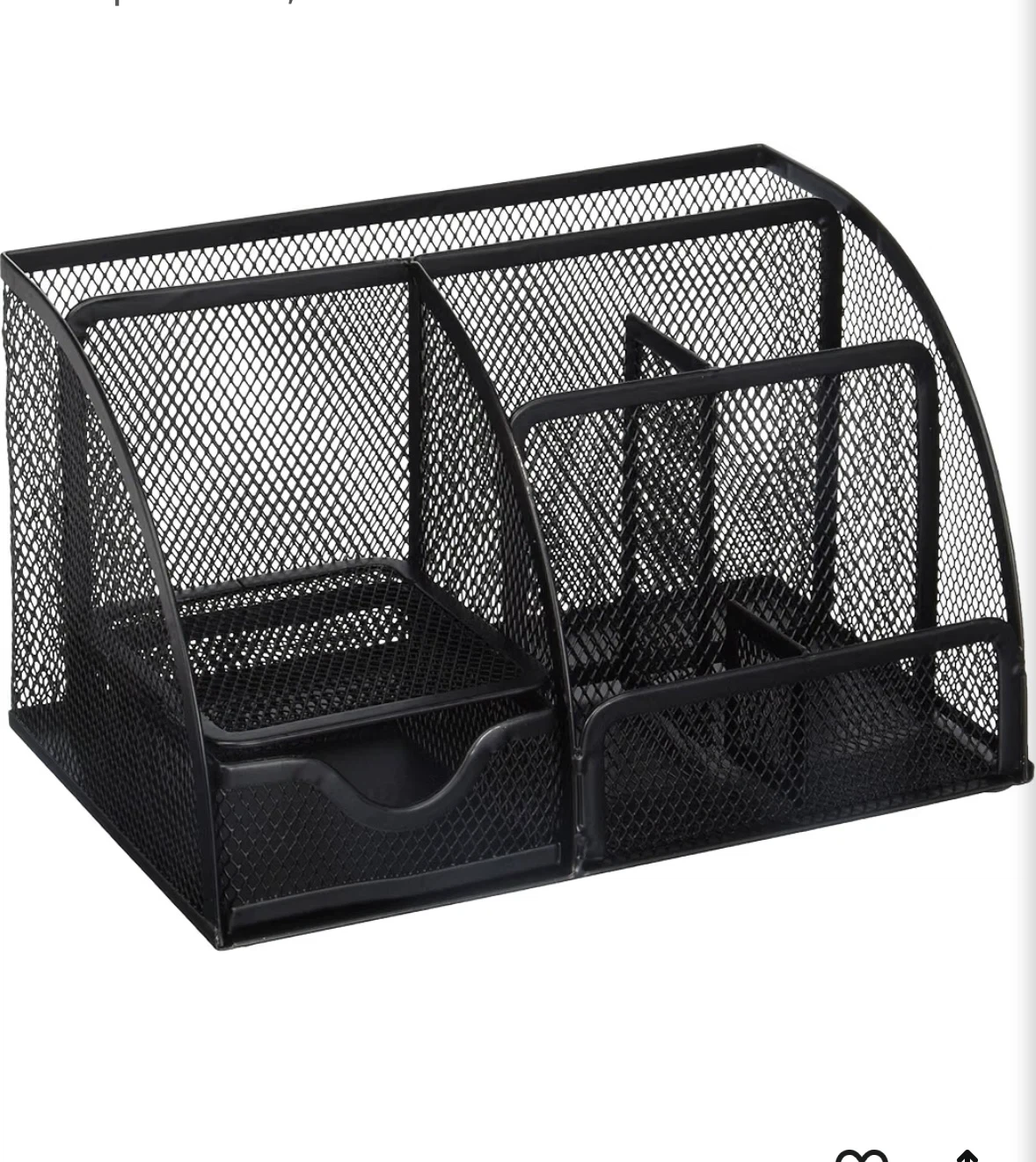 Black Mesh Desk Organizer Caddy - photo 2