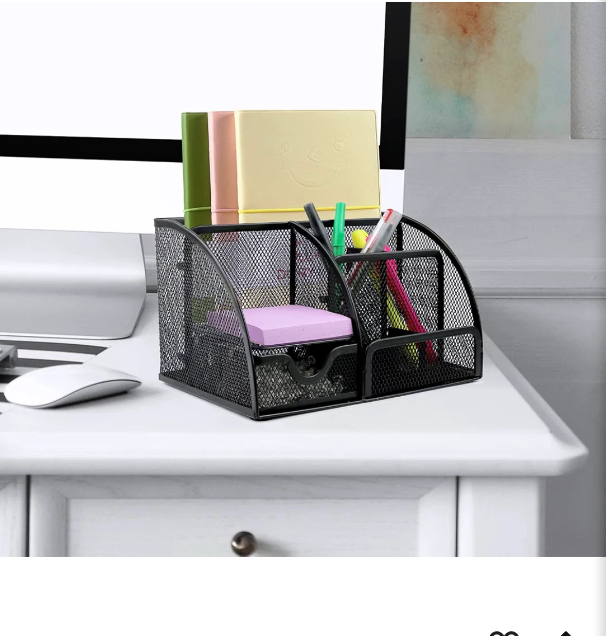 Black Mesh Desk Organizer Caddy - photo 3