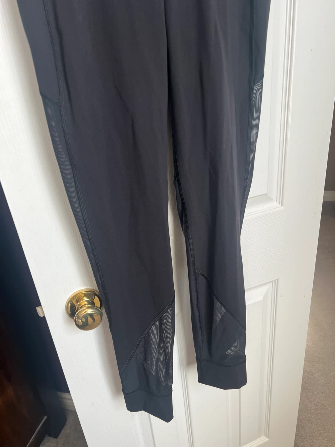 Lululemon Black Mesh Leggings Size 10 - photo 2
