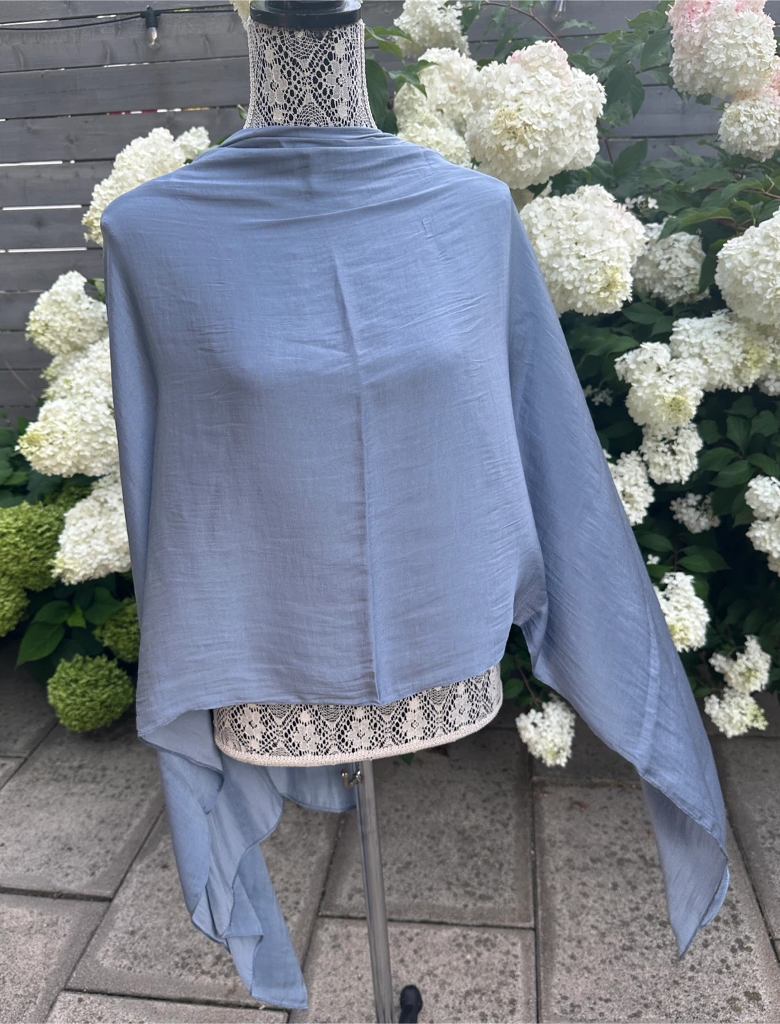 Light Blue Scarf/Wrap - New - $10