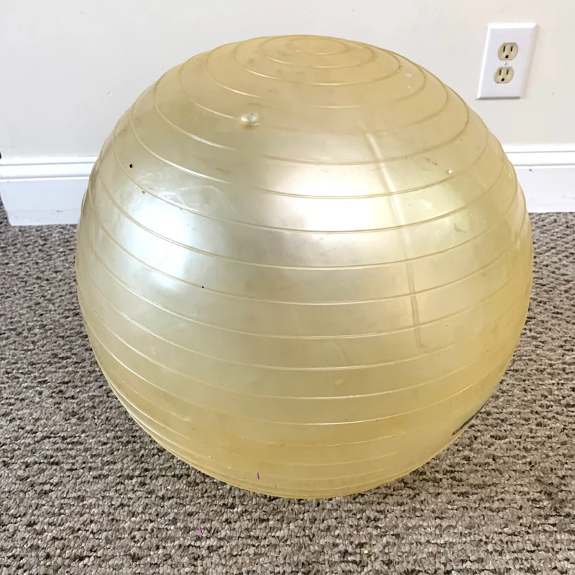 Exercise Stability Ball Yoga Fitness Core Workout Home Gym Ball - photo 2