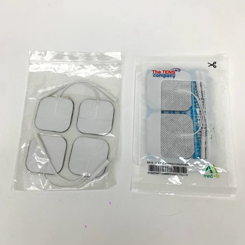 2 Packs TENS Electrode Pads 2x2 Replacement Machine Pads 8 Total