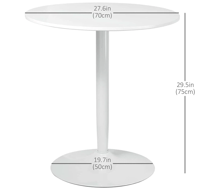 White Round Dining Table - photo 5