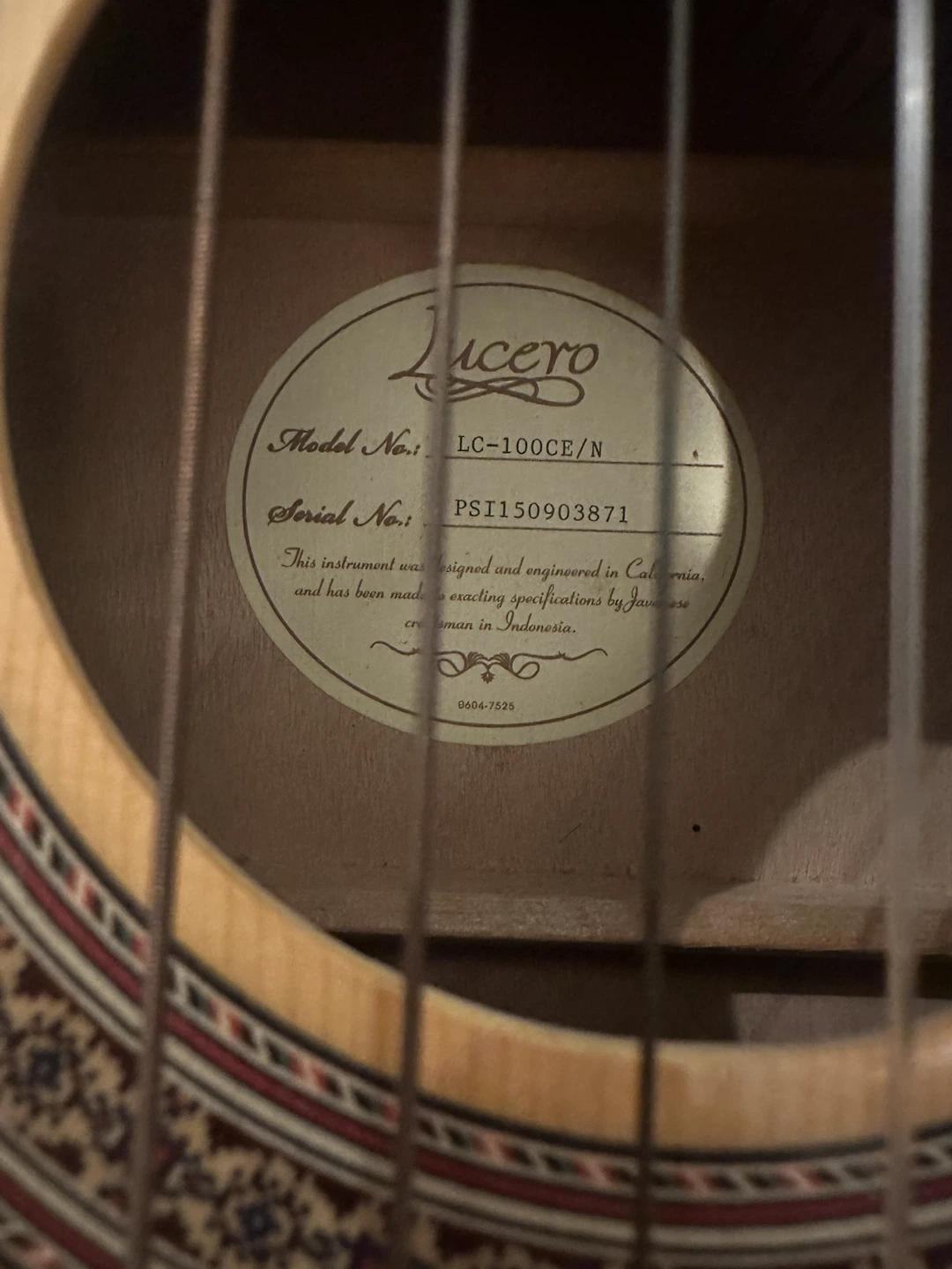 Lucero LC-100CE/N Classical Acoustic-Electric Guitar - photo 3