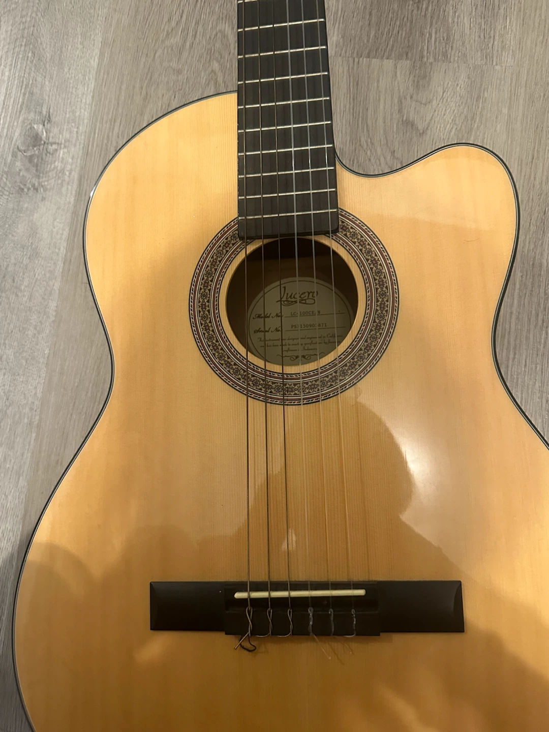 Lucero LC-100CE/N Classical Acoustic-Electric Guitar - photo 4